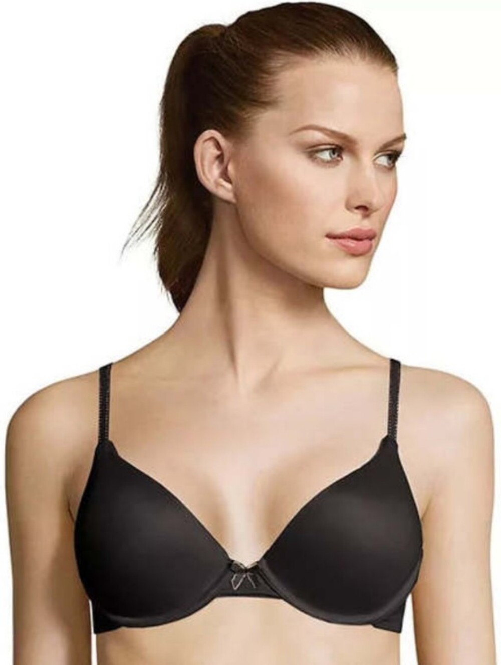 NWT Maidenform Comfort Devotion Demi T-Shirt Bra Black 38B #09402​